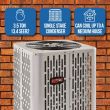 Trane 3.5 Ton 13.4 SEER2 Central Air Conditioner Condenser - R454B Single Stage - RunTru by Trane view 2 | ClimateProDirect.com