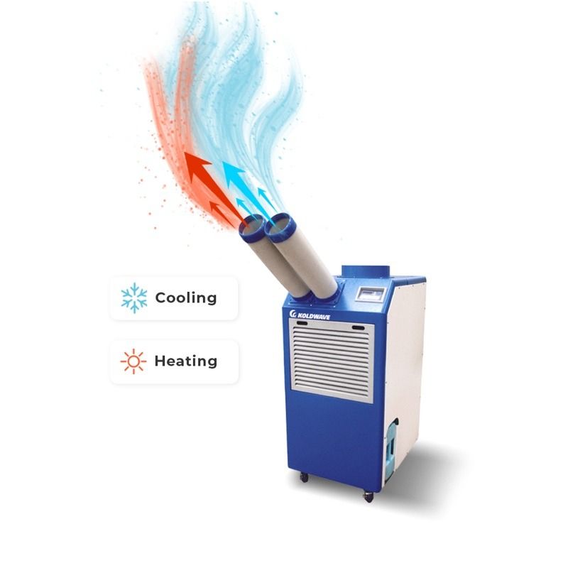 KoldWave 7KK14 Air-Cooled Portable Air Conditioner, 13,200 BTU — 1 Ton