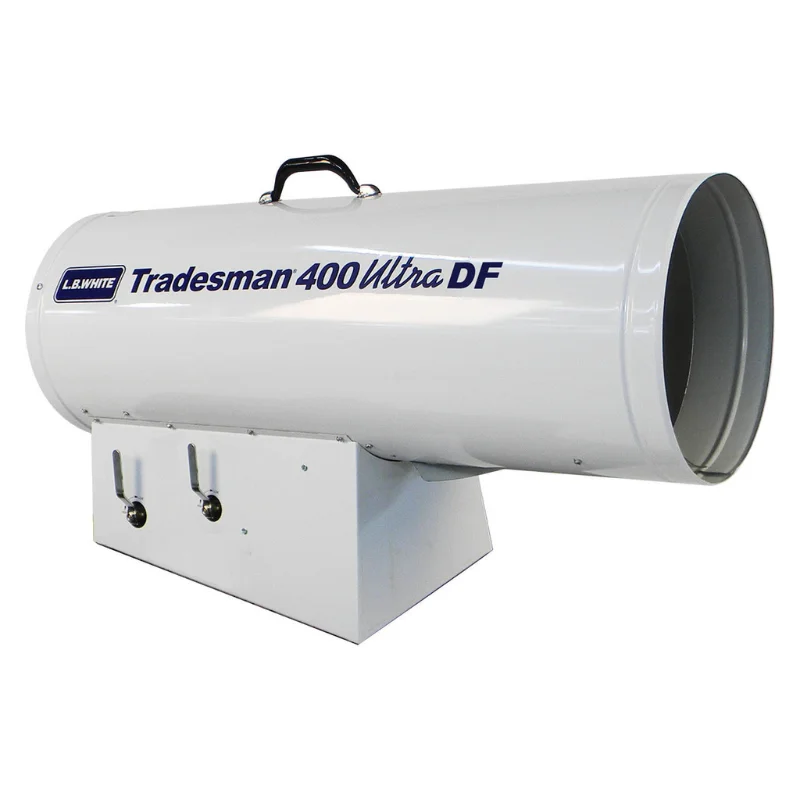 LB White Tradesman 400 Ultra Portable Forced Air Heater with Diagnostic Light - Propane Gas LB White